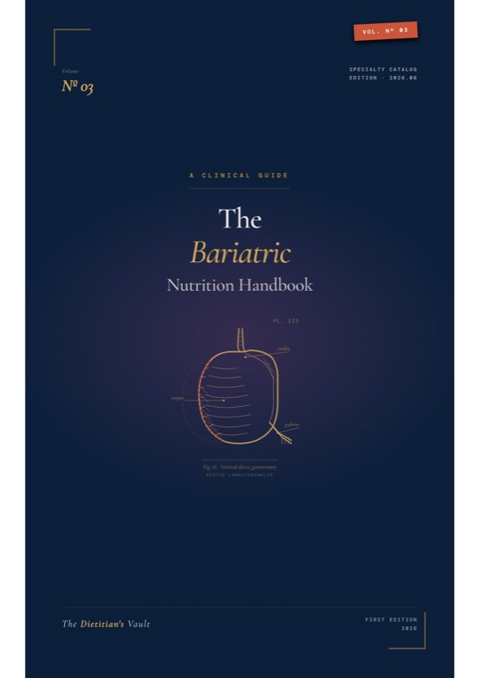 The Bariatric Nutrition Handbook cover