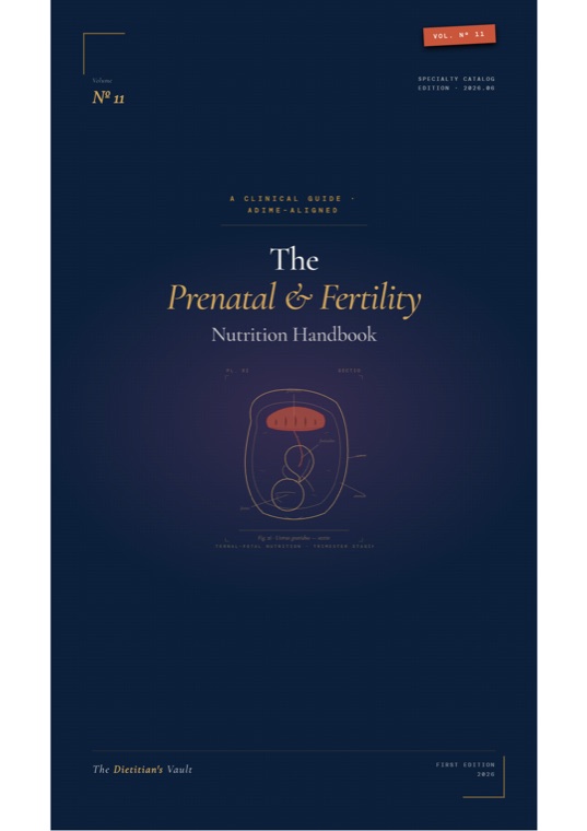 The Prenatal & Fertility Nutrition Handbook cover