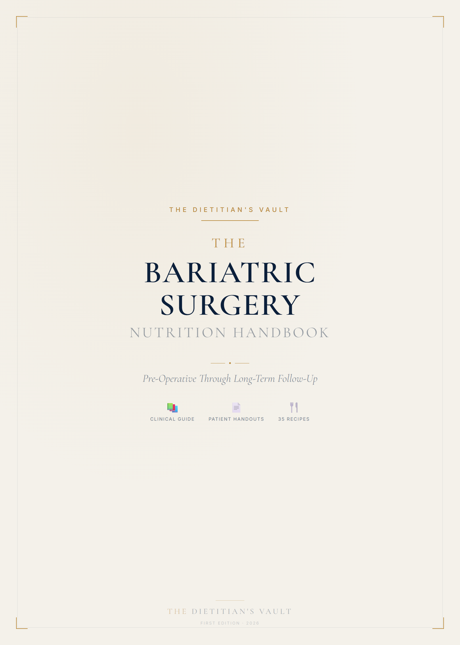 Bariatric Nutrition Handbook