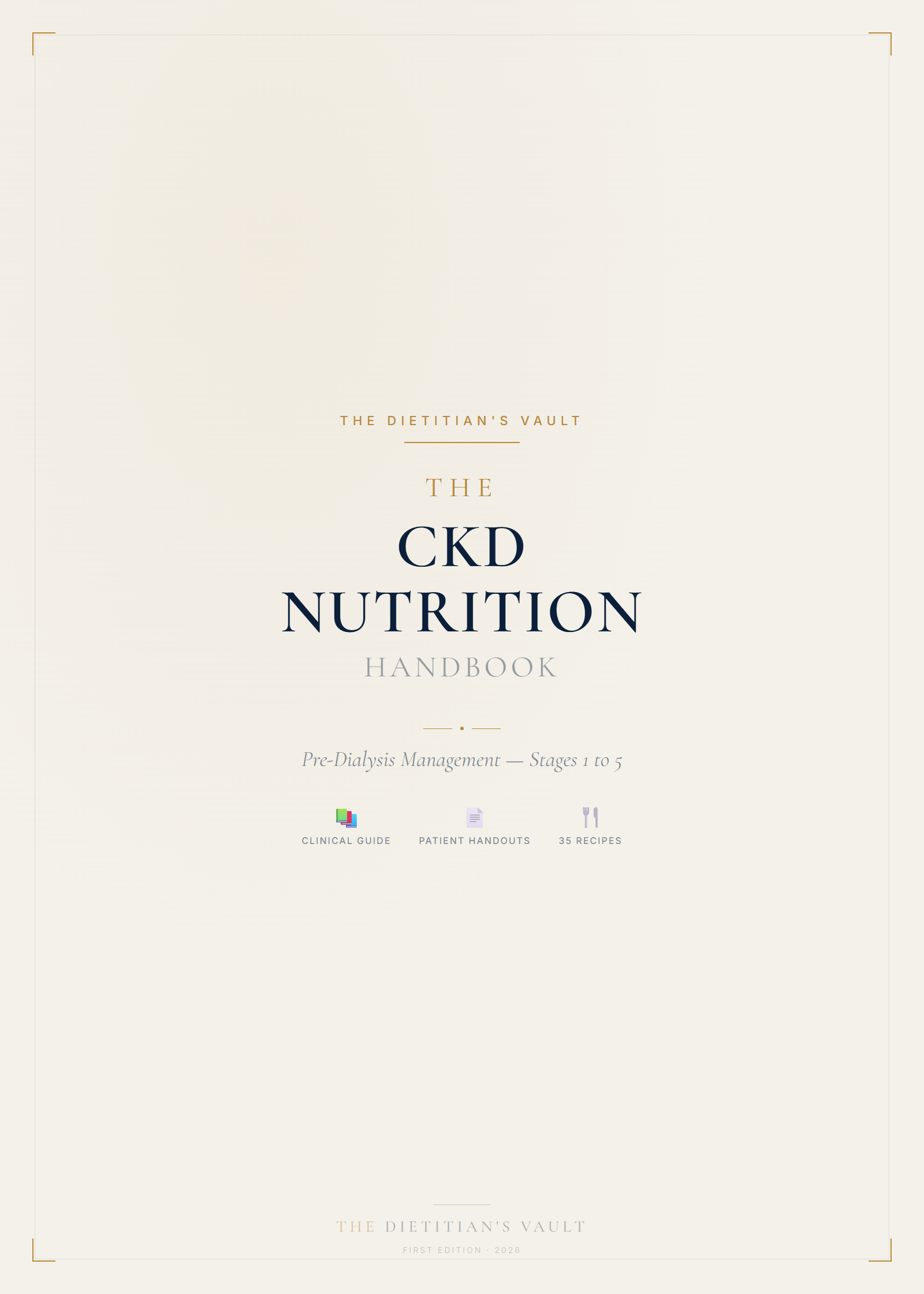 CKD Pre-Dialysis Nutrition Handbook