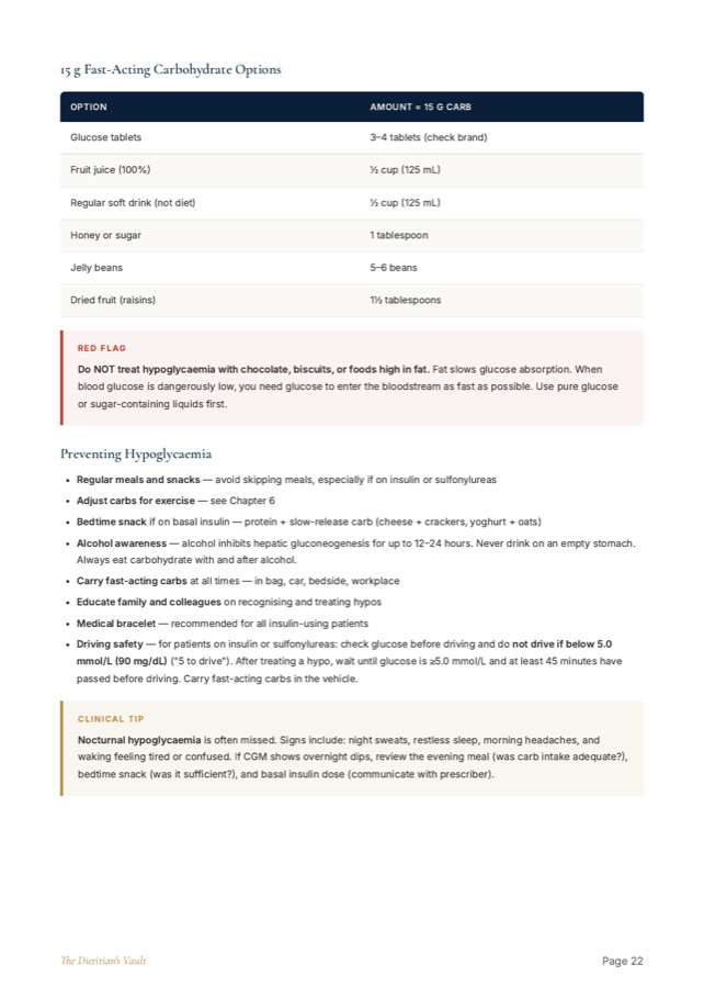 Interior page from The Diabetes Nutrition Handbook