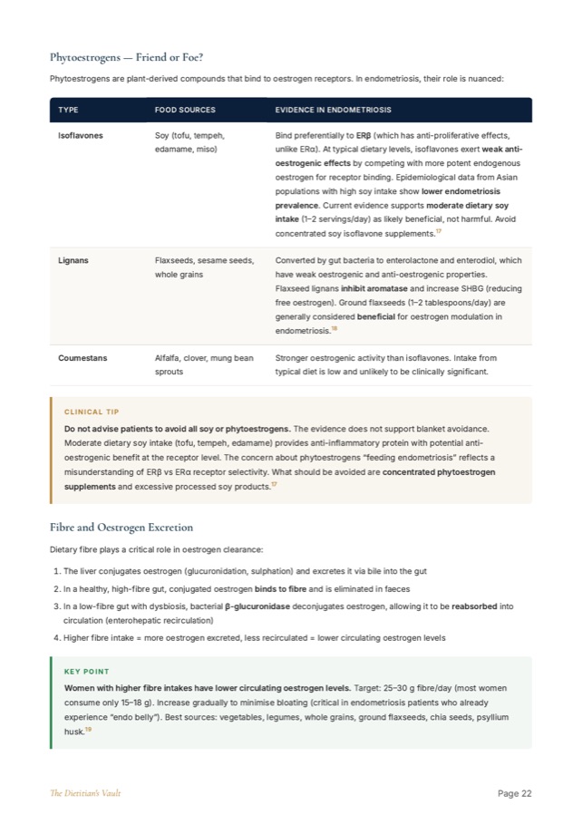 Interior page from The Endometriosis Nutrition Handbook