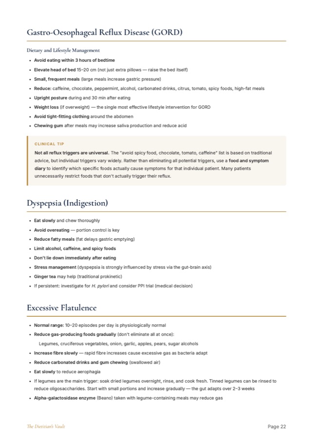 Interior page from The Gut Health Nutrition Handbook