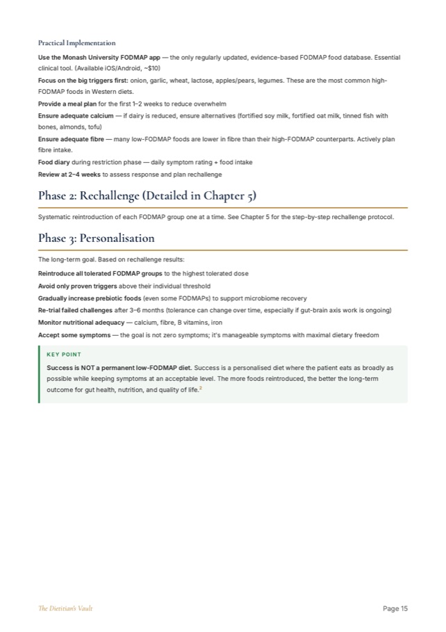 Interior page from The IBS Nutrition Handbook